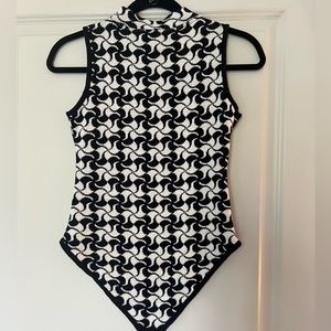 Pastiche Geometric Bodysuit